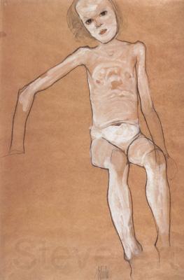 Egon Schiele Seated Nude Girl (mk12)